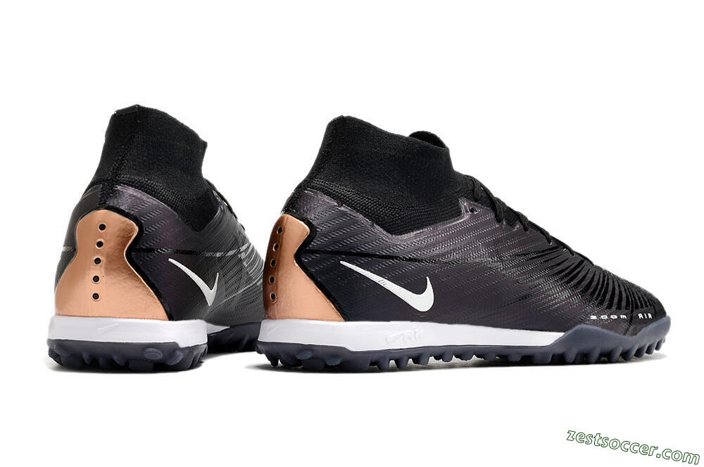 Nike Air Zoom Mercurial Superfly 9 Elite TF High-Tops Soccer Shoes - Black/White 6