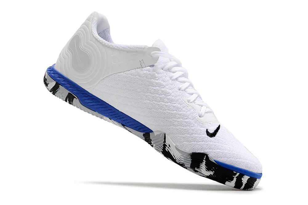 Nike Reactgato IC Low-Tops Soccer Shoes - White/Black/Blue 4