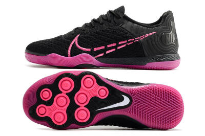 Nike Reactgato IC Low-Tops Soccer Shoes - Black/Pink