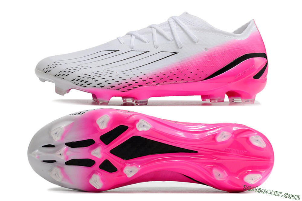 Adidas X Speedportal.1 FG Low-Tops Soccer Cleats - White/Pink/Black 1
