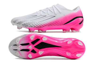 Adidas X Speedportal.1 FG Low-Tops Soccer Cleats - White/Pink/Black