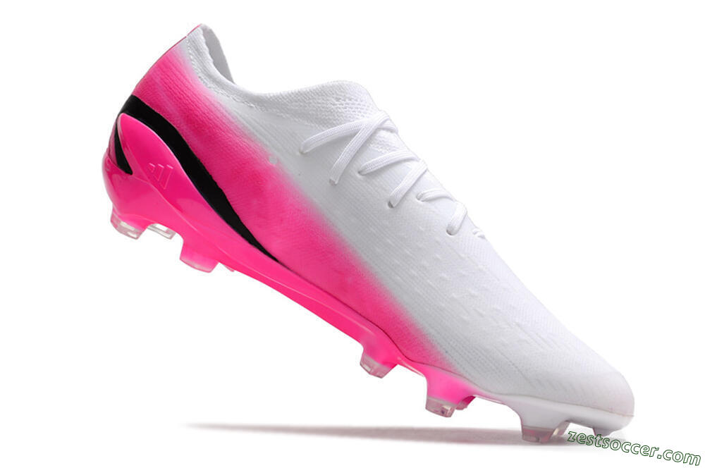 Adidas X Speedportal.1 FG Low-Tops Soccer Cleats - White/Pink/Black 4