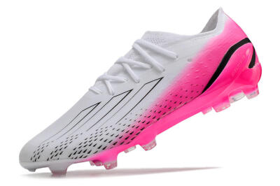 Adidas X Speedportal.1 FG Low-Tops Soccer Cleats - White/Pink/Black