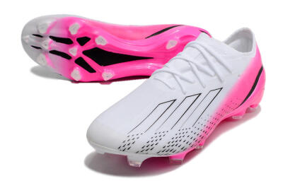 Adidas X Speedportal.1 FG Low-Tops Soccer Cleats - White/Pink/Black