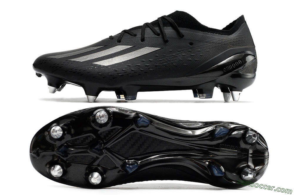Adidas X Speedportal.1 SG Low-Tops Soccer Cleats - Black/Grey 1