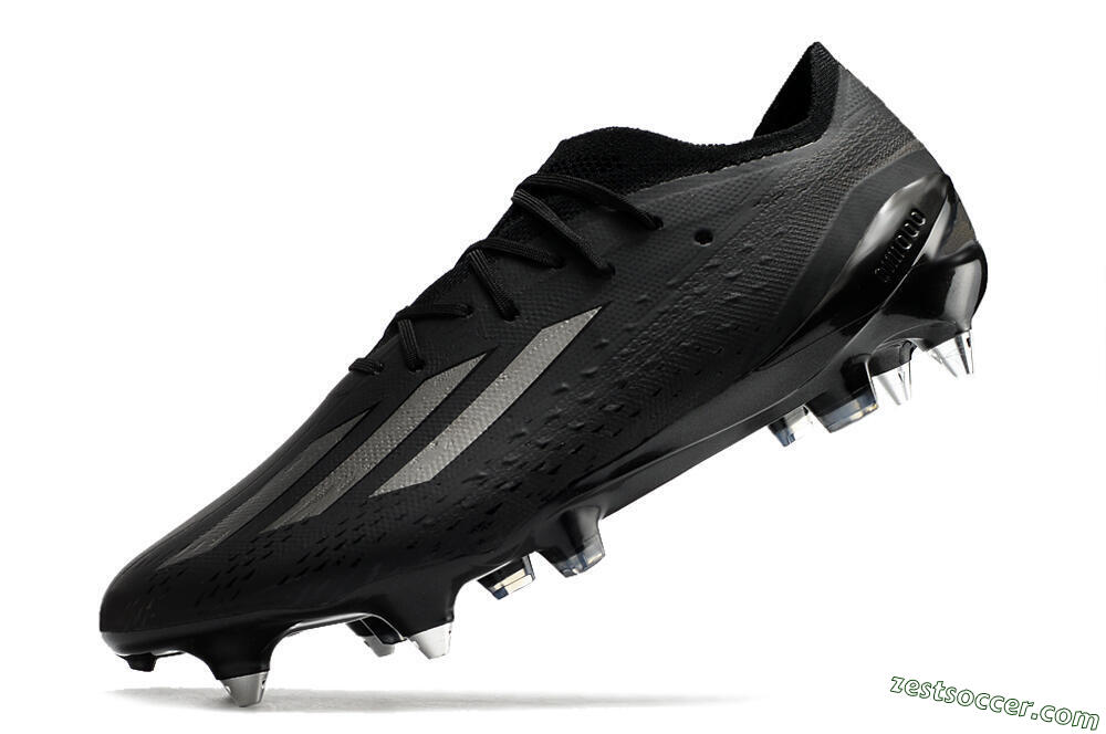 Adidas X Speedportal.1 SG Low-Tops Soccer Cleats - Black/Grey 5