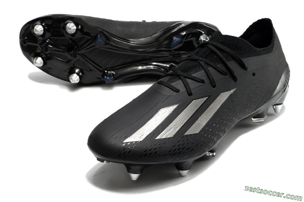 Adidas X Speedportal.1 SG Low-Tops Soccer Cleats - Black/Grey 3