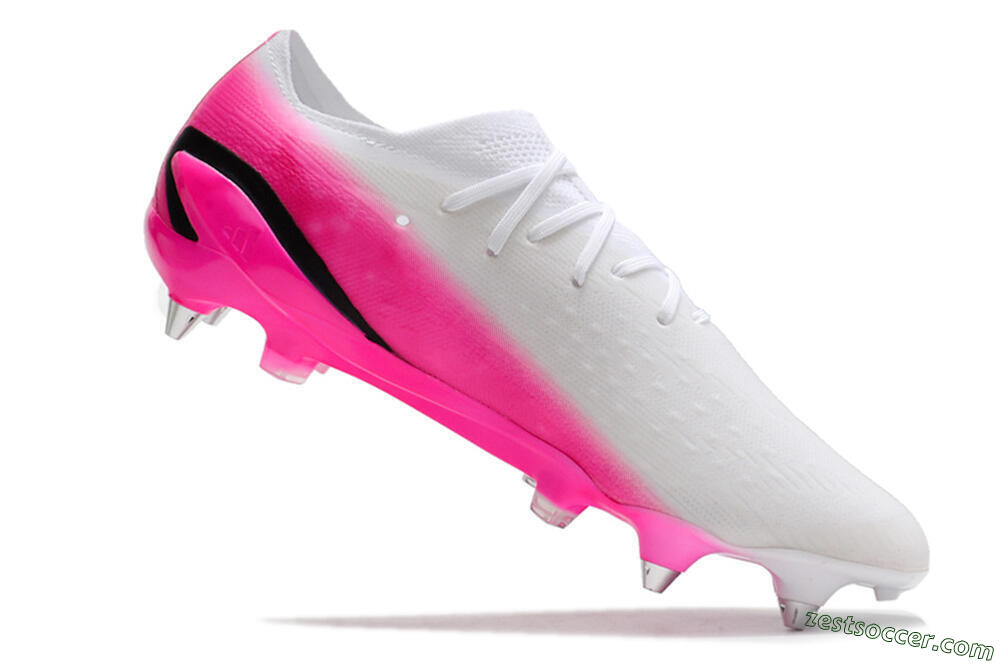 Adidas X Speedportal.1 SG Low-Tops Soccer Cleats - White/Pink/Black 4