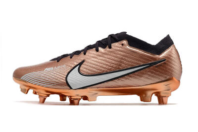 Nike Air Zoom Mercurial Vapor 15 Elite SG Low-Tops Soccer Cleats - Gold/White/Black