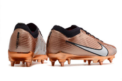 Nike Air Zoom Mercurial Vapor 15 Elite SG Low-Tops Soccer Cleats - Gold/White/Black