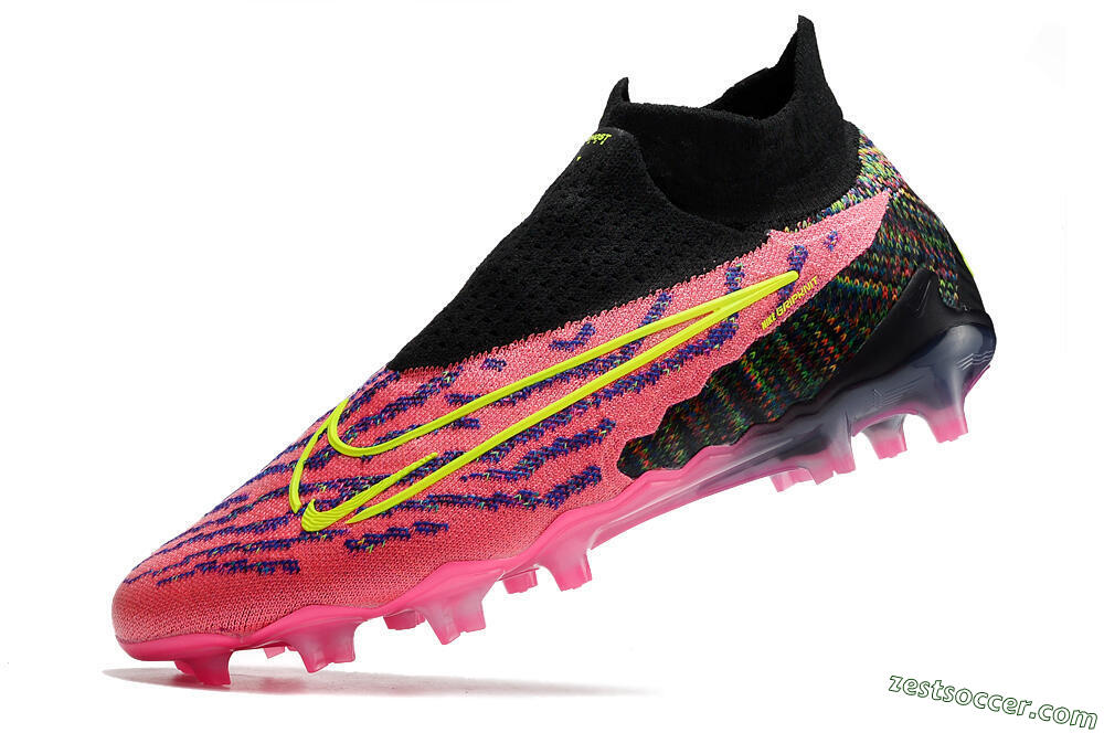 Nike Phantom GX Elite DF FG High-Tops Soccer Cleats - Pink/Rainbow 5