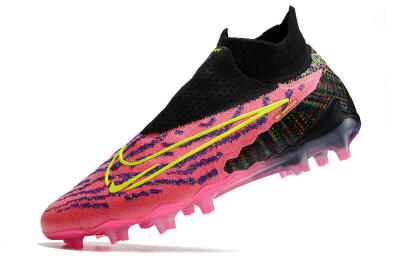 Nike Phantom GX Elite DF FG High-Tops Soccer Cleats - Pink/Rainbow