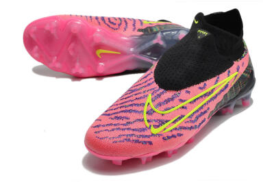 Nike Phantom GX Elite DF FG High-Tops Soccer Cleats - Pink/Rainbow