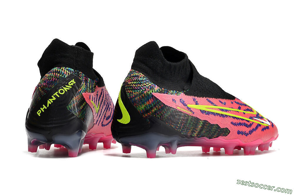 Nike Phantom GX Elite DF FG High-Tops Soccer Cleats - Pink/Rainbow 6