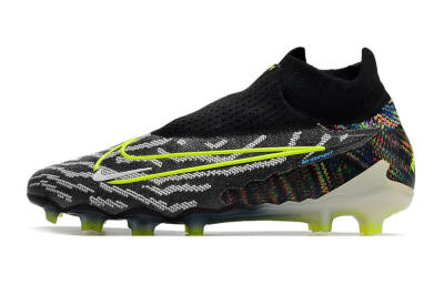 Nike Phantom GX Elite DF FG High-Tops Soccer Cleats - Black/Rainbow