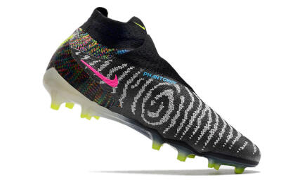Nike Phantom GX Elite DF FG High-Tops Soccer Cleats - Black/Rainbow