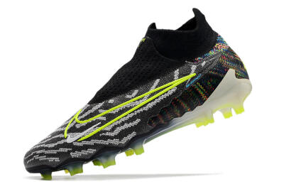 Nike Phantom GX Elite DF FG High-Tops Soccer Cleats - Black/Rainbow