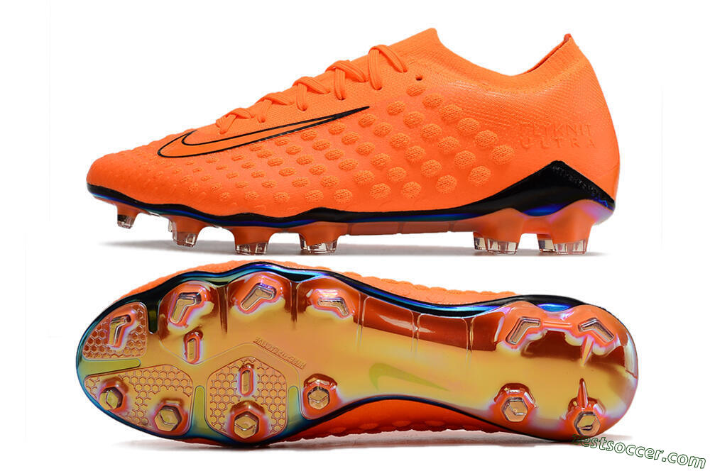 Nike Phantom Ultra Venom FG Low-Tops Soccer Cleats - Orange/Black 1