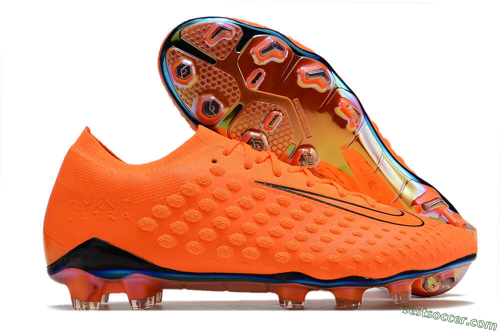 Nike Phantom Ultra Venom FG Low-Tops Soccer Cleats - Orange/Black 0