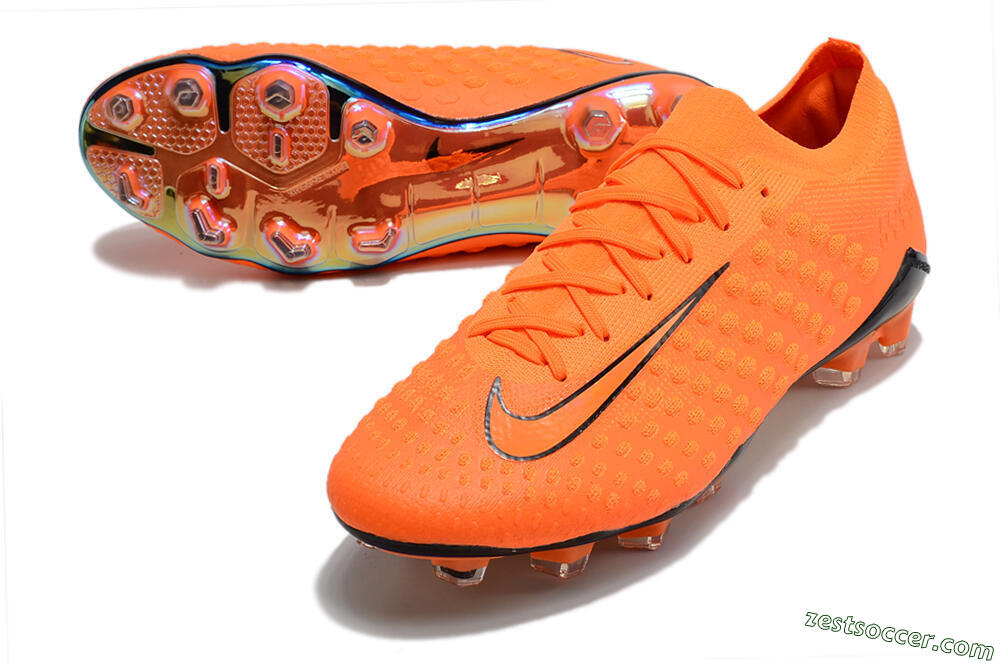 Nike Phantom Ultra Venom FG Low-Tops Soccer Cleats - Orange/Black 3