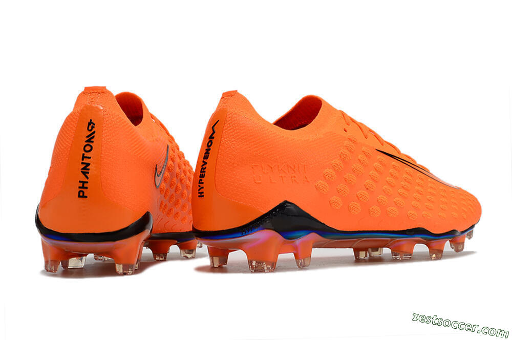Nike Phantom Ultra Venom FG Low-Tops Soccer Cleats - Orange/Black 6