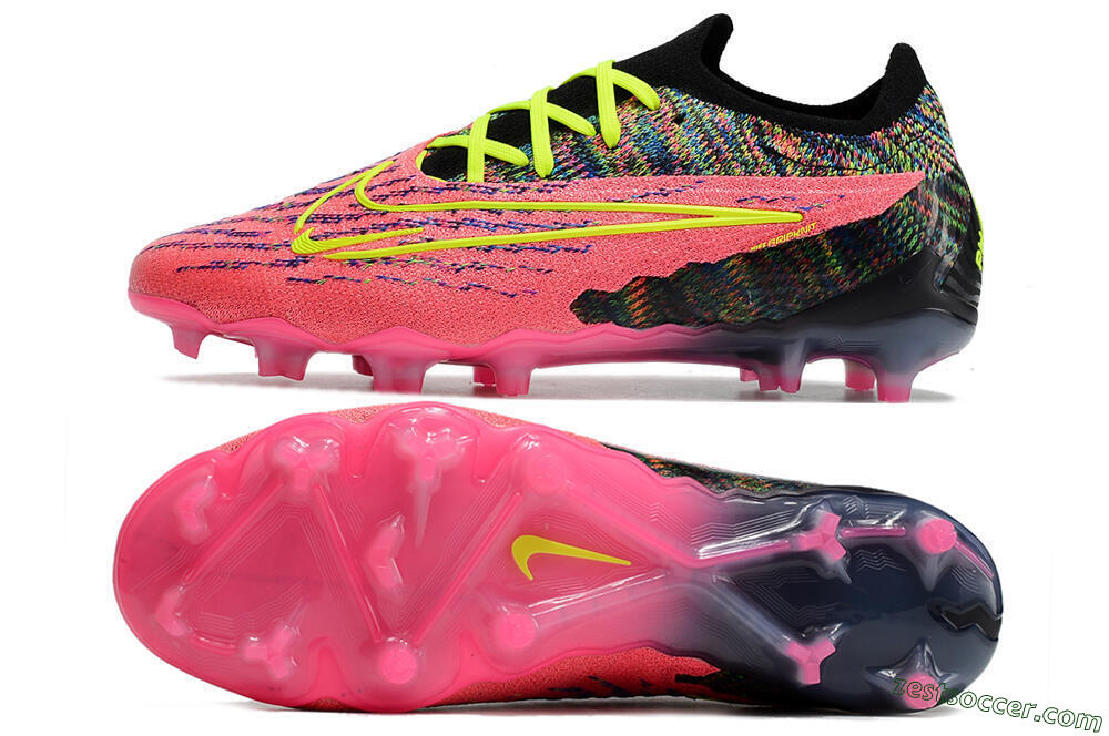 Nike Phantom GX Elite FG Low-Tops Soccer Cleats - Pink/Rainbow 1