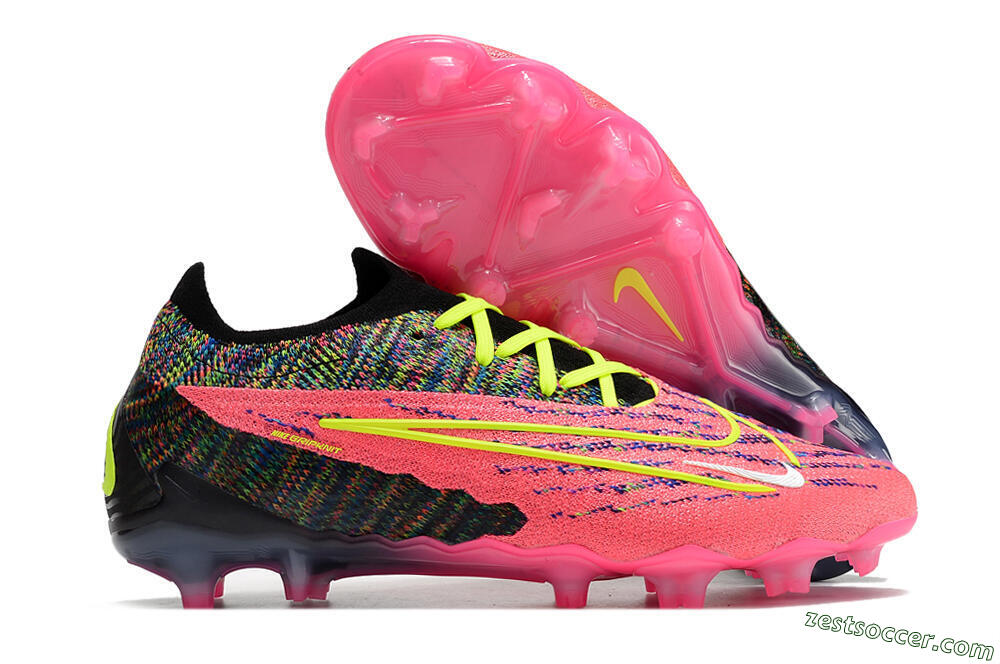 Nike Phantom GX Elite FG Low-Tops Soccer Cleats - Pink/Rainbow 0