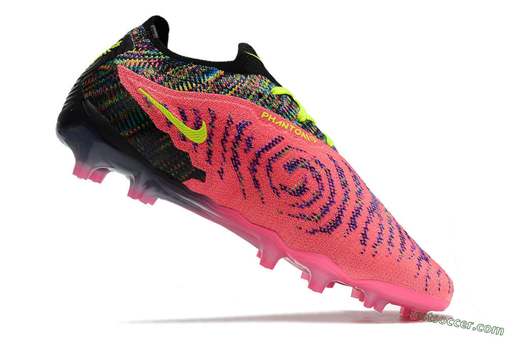 Nike Phantom GX Elite FG Low-Tops Soccer Cleats - Pink/Rainbow 4