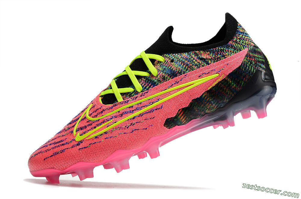 Nike Phantom GX Elite FG Low-Tops Soccer Cleats - Pink/Rainbow 5