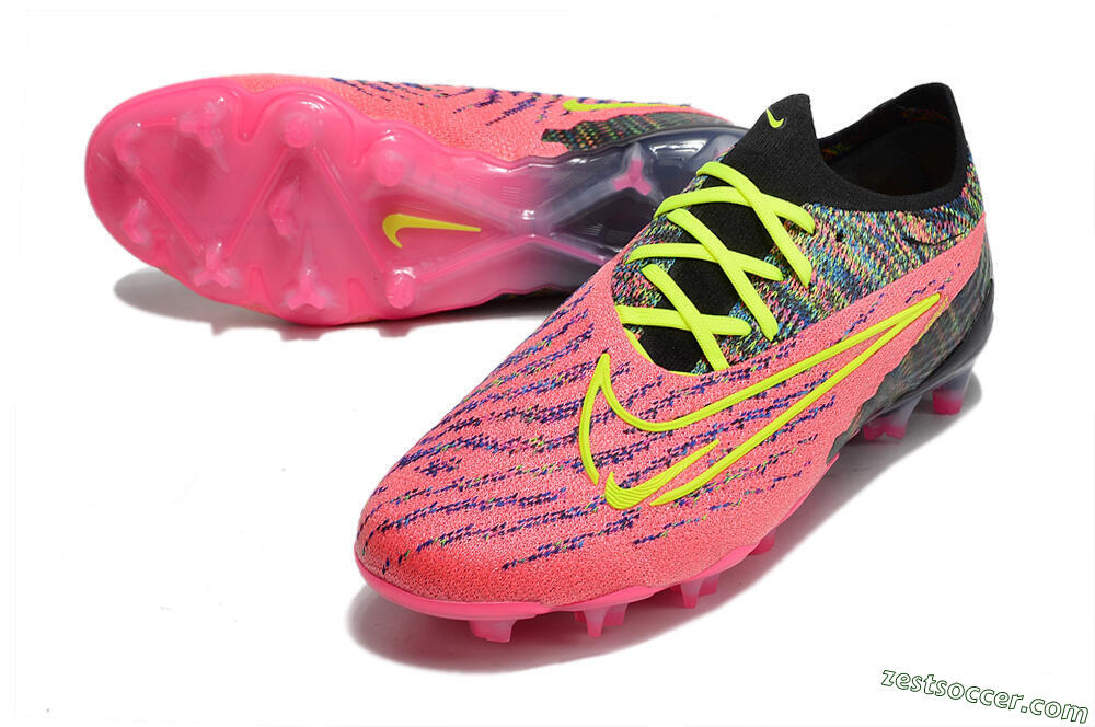 Nike Phantom GX Elite FG Low-Tops Soccer Cleats - Pink/Rainbow 3
