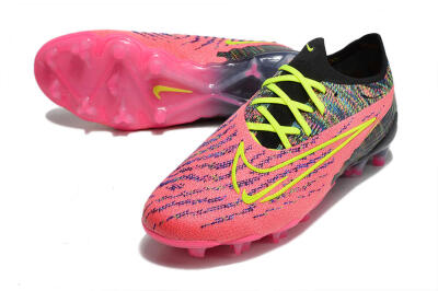 Nike Phantom GX Elite FG Low-Tops Soccer Cleats - Pink/Rainbow