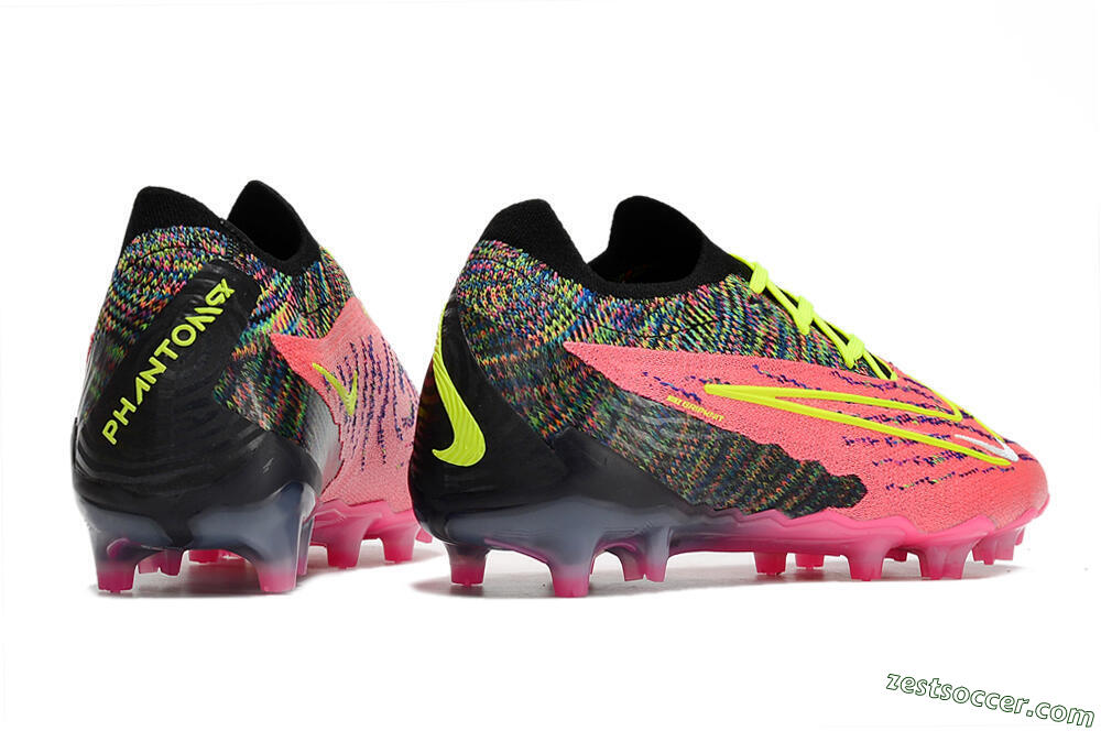 Nike Phantom GX Elite FG Low-Tops Soccer Cleats - Pink/Rainbow 6