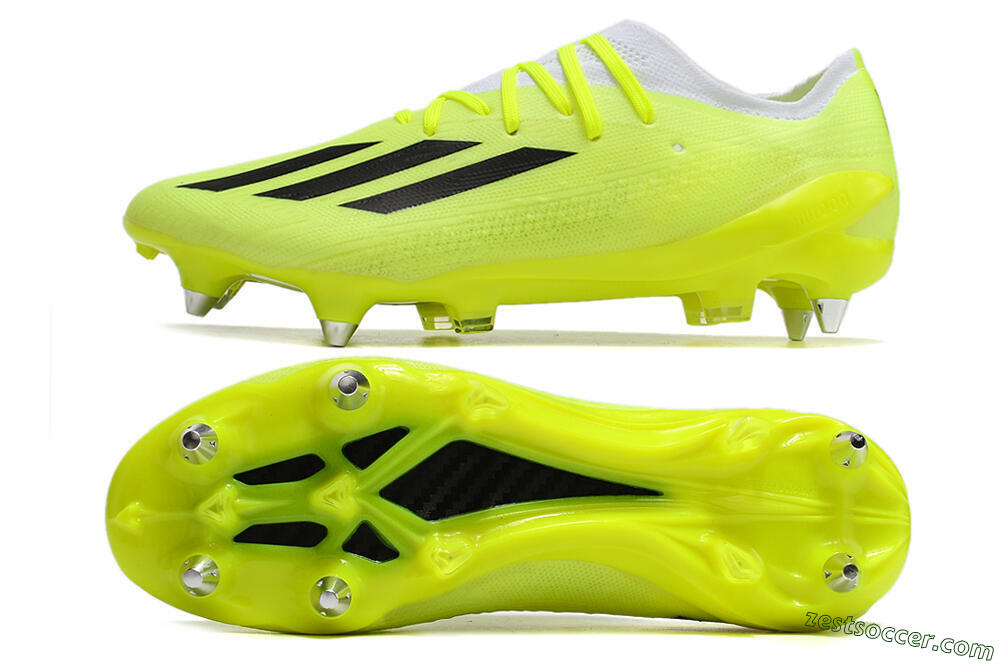 Adidas X Speedportal.1 SG Low-Tops Soccer Cleats - Green/White/Black 1