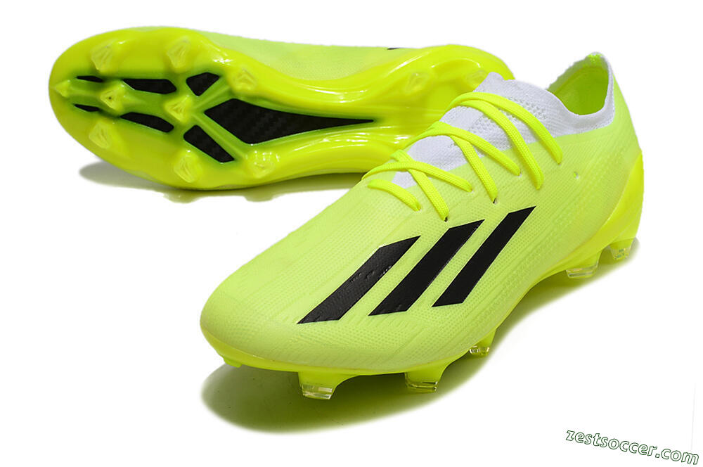 Adidas X Speedportal.1 FG Low-Tops Soccer Cleats - Green/White/Black 3