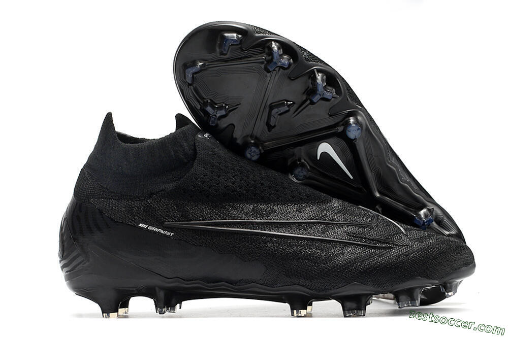 Nike Phantom GX Elite DF FG High-Tops Soccer Cleats - Black/Black 0