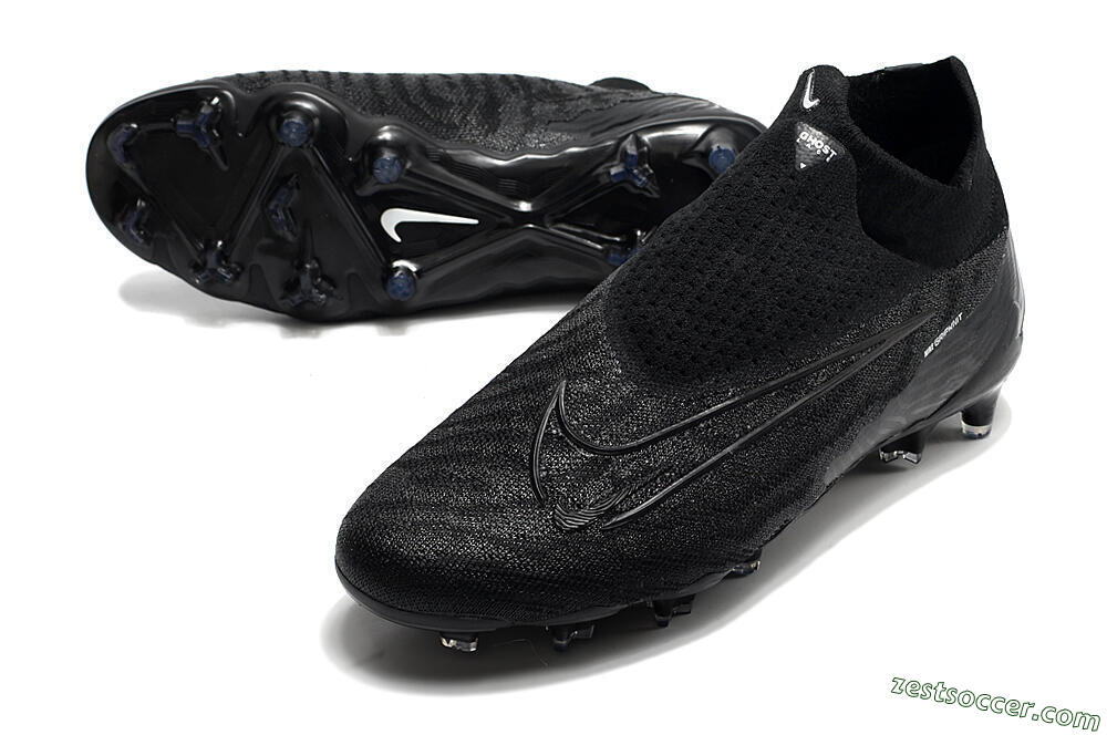 Nike Phantom GX Elite DF FG High-Tops Soccer Cleats - Black/Black 3