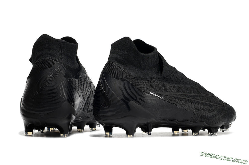 Nike Phantom GX Elite DF FG High-Tops Soccer Cleats - Black/Black 6