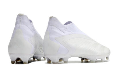 Adidas Predator Accuracy+ FG High-Tops Soccer Cleats - White/White
