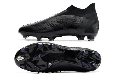 Adidas Predator Accuracy+ FG High-Tops Soccer Cleats - Black/Grey