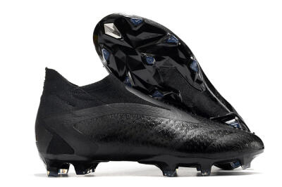 Adidas Predator Accuracy+ FG High-Tops Soccer Cleats - Black/Grey