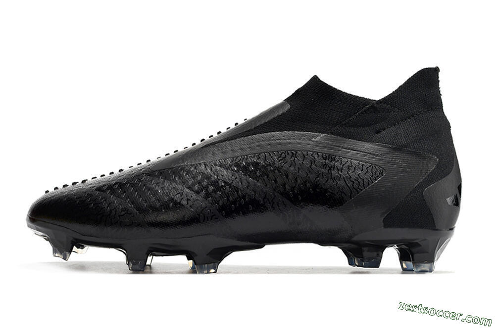 Adidas Predator Accuracy+ FG High-Tops Soccer Cleats - Black/Grey 2