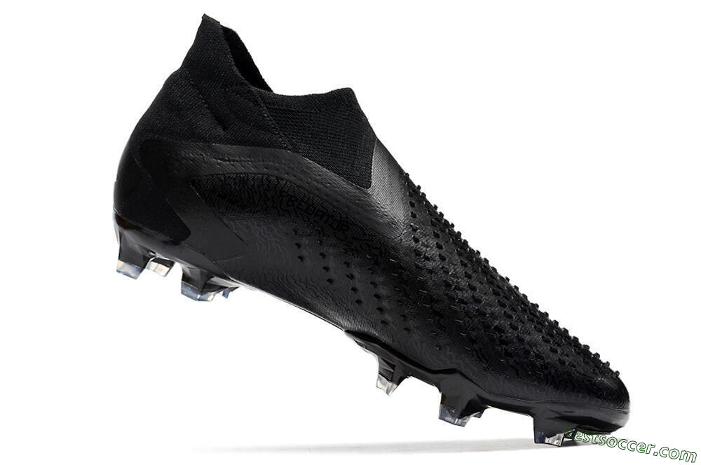 Adidas Predator Accuracy+ FG High-Tops Soccer Cleats - Black/Grey 4