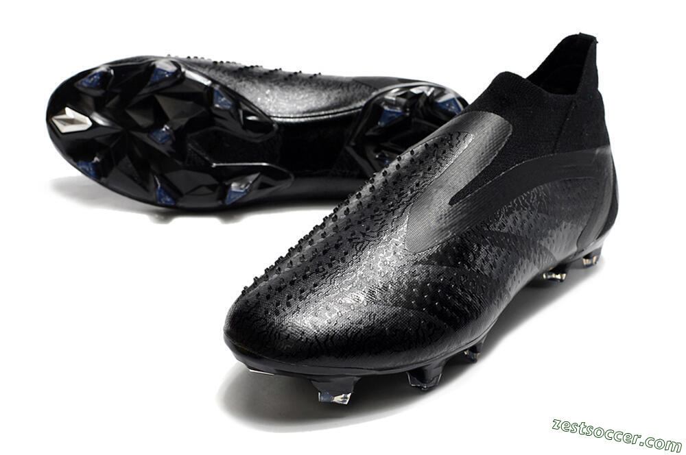 Adidas Predator Accuracy+ FG High-Tops Soccer Cleats - Black/Grey 3