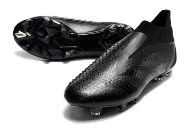 Adidas Predator Accuracy+ FG High-Tops Soccer Cleats - Black/Grey