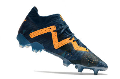 Puma Future Ultimate FG Low-Tops Soccer Cleats - Blue/Yellow
