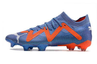Puma Future Ultimate FG Low-Tops Soccer Cleats - Blue/Orange/White