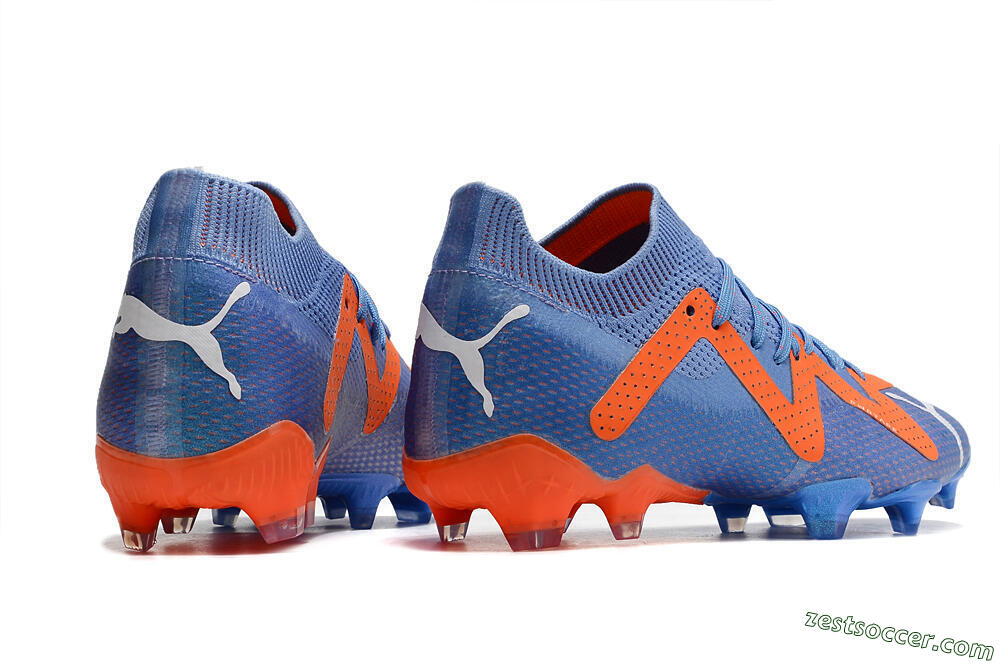 Puma Future Ultimate FG Low-Tops Soccer Cleats - Blue/Orange/White 6