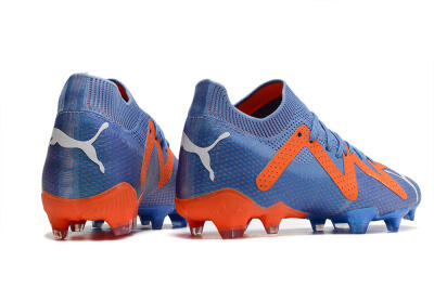 Puma Future Ultimate FG Low-Tops Soccer Cleats - Blue/Orange/White