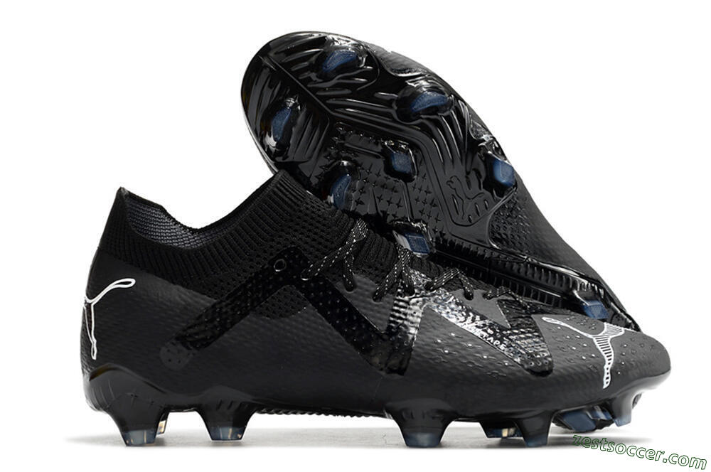 Puma Future Ultimate FG Low-Tops Soccer Cleats - Black/White 0