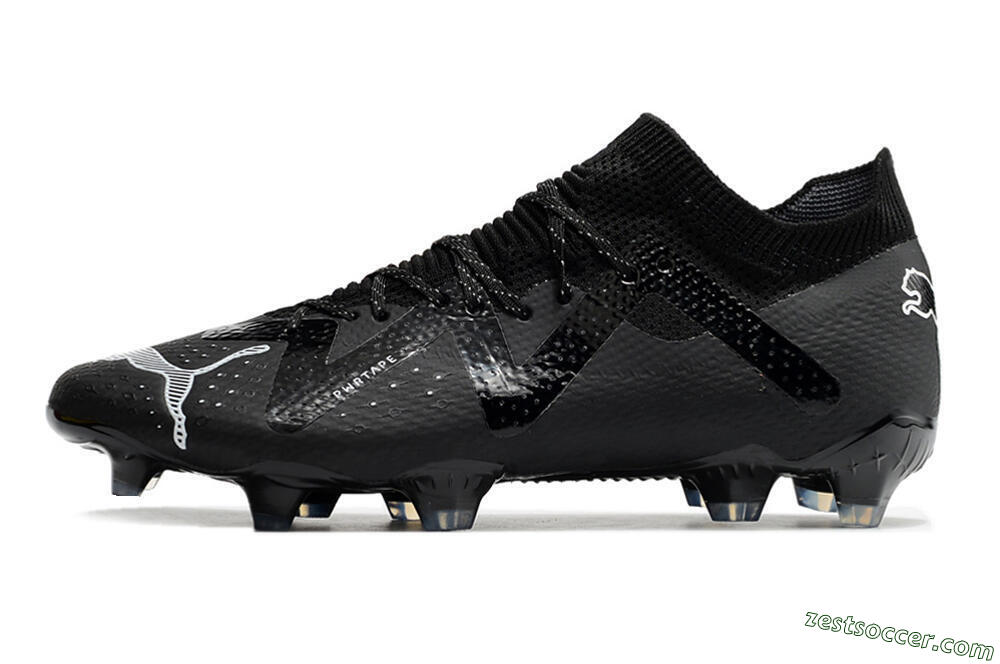 Puma Future Ultimate FG Low-Tops Soccer Cleats - Black/White 2